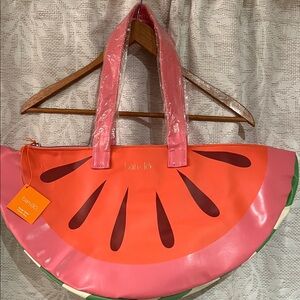 Ban.do Watermelon Slice Insulated Cooler Tote in Pink and Red Lunch Box